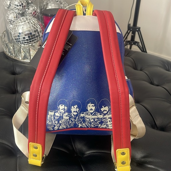 LOUNGEFLY The Beatles Sparkley Backpack - Picture 5 of 6